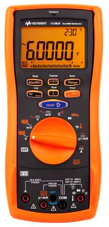 Produktfoto 1 von Keysight Technologies U1282A Tragbar Digital Multimeter Echteffektivwert, CAT III, CAT IV 1 kV ac / 10 A ac 10 A dc, 600