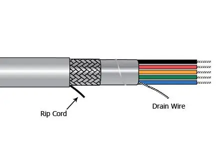 Produktfoto 1 von Alpha Wire 5104 Multicore-Kabel, 4-adrig 0.34mm² 22 AWG Grau Geschirmt, 100 ft, Polyvinylchlorid