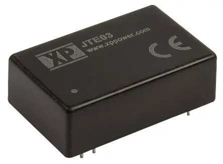XP Power JTE03 DC/DC Konverter, 3.3V dc OUT 900 mA Durchsteckmontage 36V dc 1.5 kV dc 3 W -40 °C 100 °C