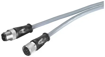 Produktfoto 1 von Siemens ET 200, 4-polig Sensor-Betätigungselementkabel, Gerade Stecker 4 / Gerade Buchse, Länge 10 m