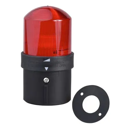 Produktfoto 1 von Schneider Electric XVBL LED Dauer Signalleuchte 120V ac Rot Basis, Ø 70 mm x 139 mm IP66, IP65