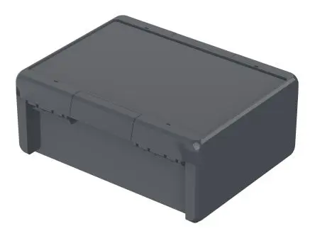Produktfoto 1 von Bopla Bocube; Universalgehäuse; Polycarbonat; Graphitgrau, Grau Geflanscht IP66, IP68 Breite 300 mm Höhe 120 mm Länge