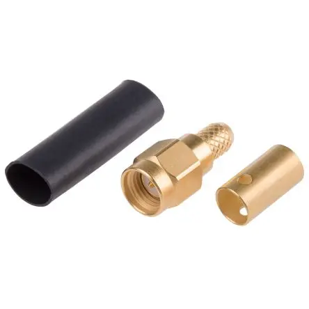 Produktfoto 1 von Radiall SMA Stecker Koaxialsteckverbinder SMA-Steckverbinder, Kabel, für RG-141, RG58-Kabel, 50 Ω Crimpbefestigung,