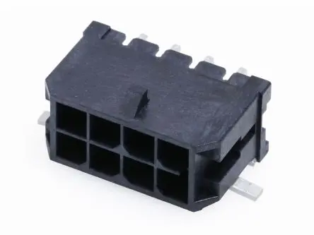 Produktfoto 1 von Molex 218216 Leiterplattenleiste gewinkelt, 4-polig / 2-reihig, Raster 3 mm Raster Oberfläche, Ummantelt