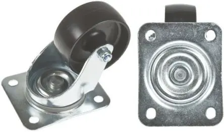 Produktfoto 1 von Tente Drehbar Rolle, Rad ø 100 mm, 150 kg, Ges H. 128 mm, Rad B. 36 mm, Polypropylen