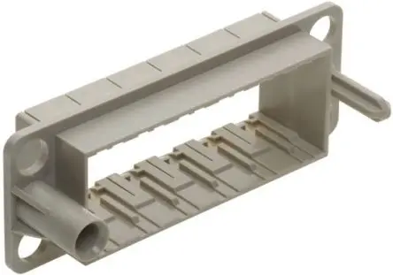Produktfoto 1 von HARTING HAN Modular Docking-Rahmen für Stromversorgungssteckverbinder in robuster Ausführung, Stecker/Buchse, M4, Oben,