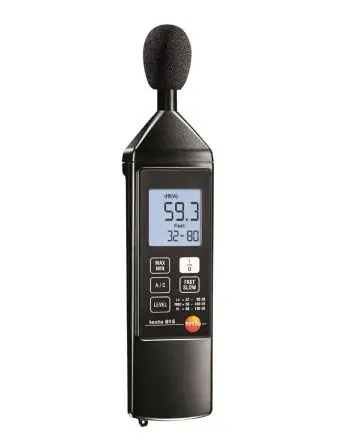 Produktfoto 1 von Testo 815 LCD Schallpegelmessgerät 32 dB 130 dB 8 kHz IEC 60651 Klasse 2 0.1 dB, ISO-kalibriert