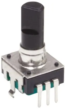 Produktfoto 1 von Bourns Drehgeber 12 Impulse/Umdrehung Impulse/U Inkrementalgeber, mit 6 mm, Flachschaft, Digital Rechteck-Signal,
