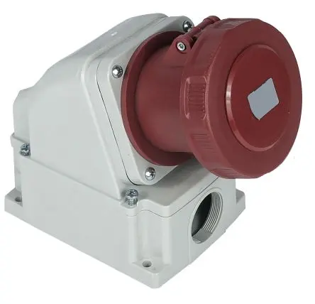 Produktfoto 1 von RS PRO RS PRO Leistungssteckverbinder Rot, 415V 3P+T / 63A, Wand IP67
