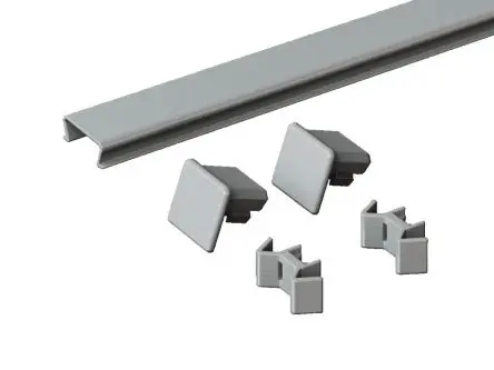 Produktfoto 1 von Rittal Edelstahl Anreih-Abdeckung, 400mm TS, TS IT, VX, VX IT x 400 mm
