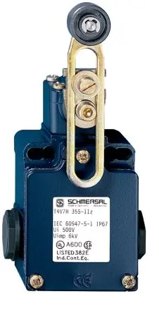Produktfoto 1 von Schmersal EX-T Sicherheits-Verriegelungsschalter, Rollenhebel, IP65, Druckguss 230V ac 4A