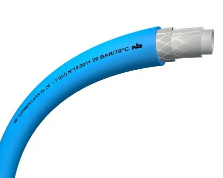 Produktfoto 1 von TRICOFLEX THERMOCLEAN AL 20 Schläuche, Ø 12 mm 20 mm Außen-ø  Blau Polyvinylchlorid Polyvinylchlorid Polyester x 100 m