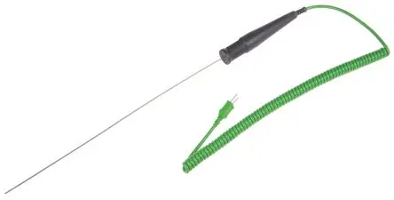 Produktfoto 1 von RS PRO Temperatursensor, K x 300 mm Generell, Ø 1.5 mm, max.Temp 1100 °C