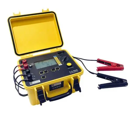 Produktfoto 1 von Chauvin Arnoux CA 6240 Tragbares Gerät, 4-Draht Ohmmeter 1 μΩ, ISO-kalibriert