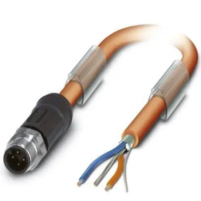 Produktfoto 1 von Phoenix Contact SAC, 3-polig Buskabel, M12, Gerade Stecker / Freies Ende, Länge 10 m