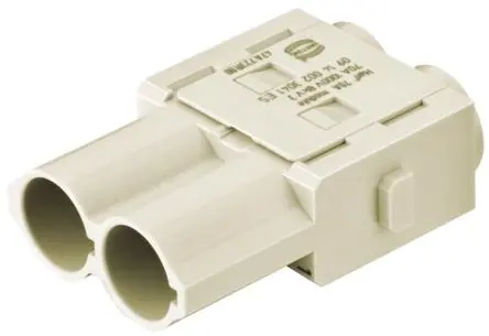 Produktfoto 1 von HARTING 0914 Modul für robusten Stromversorgungsstecker Stecker, 2-polig 70A, Kabel, Steckverbindermodul