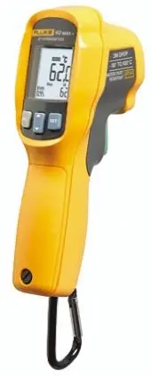 Produktfoto 1 von Fluke 62 MAX+ Infrarot Thermometer, -30 °C 12:1, bis 650 °C, ± 1 °C, °C, Fahrenheit, F