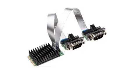 Produktfoto 1 von Hilscher 2 Anschl. Mini-PCI Express Serielle Karte 1Mbit/s D-Sub