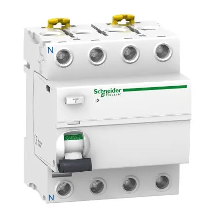 Produktfoto 1 von Schneider Electric Acti9 iID Acti9 Elektronischer Schutzschalter, 63A DIN-Hutschiene, Typ AC L. 91 mm x 72mm