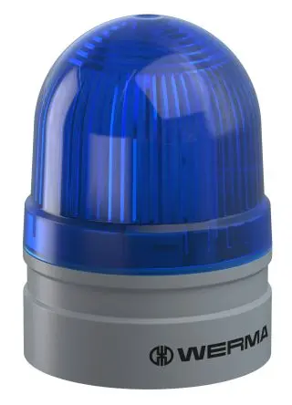 Produktfoto 1 von Werma 260 LED Filament/Warnsummer Lichtmodul 24V Blau, Ø 62 mm x 85 mm IP66