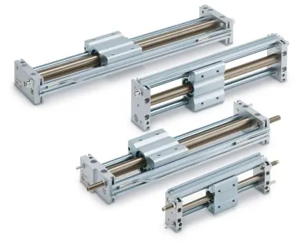 Produktfoto 1 von SMC Doppeltwirkend Pneumatischer Linearachsen-Antrieb 100 mm 7 bar 15 mm