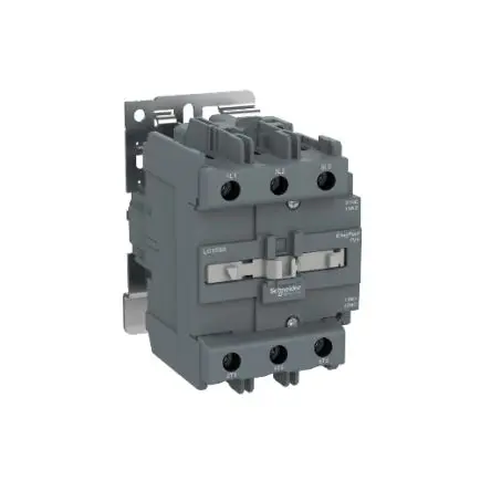 Produktfoto 1 von Schneider Electric LC1E Schütz 380V ac-Spule, 3-polig, 440V / 80 A 380V ac 37 kW 3 Schließer Motorsteuerung,