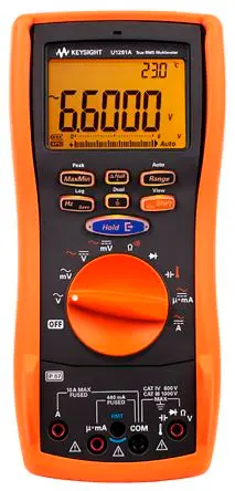 Produktfoto 1 von Keysight Technologies U1281A Tragbar Digital Multimeter Echteffektivwert, CAT III, CAT IV 1 kV ac / 10 A ac 10 A dc, 60