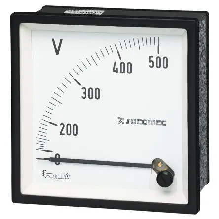 Produktfoto 1 von Socomec 192 g Analoges Voltmeter AC, 72 mm, 72 mm, 34.4 mm