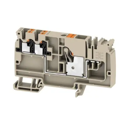 Produktfoto 1 von Weidmüller AAP Verteilereinheit 1 Dunkelbeige, 10mm², 800V Einsteck-Anschluss IECEx/ATEX
