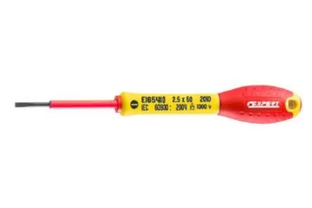 Produktfoto 1 von Expert by Facom VDE 1000V zugelassen Isoliert, Vanadium Stahl, 177mm / Klinge 75 mm