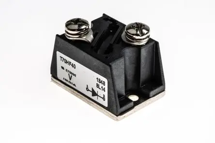 Produktfoto 1 von Vishay VS-T70HF Panel Diode Wechselnd Einfach, 400 V / 70 A, 2-Pin T-Modul