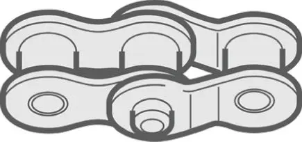 Produktfoto 1 von Renold Renold Simplex Kettenschloß, Rollenketten-Verbindungsglied, Stahl, Typ 60-1