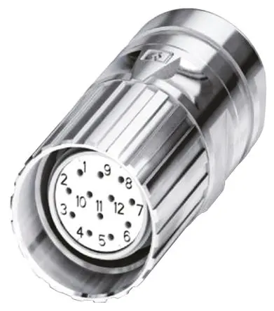 Produktfoto 1 von Phoenix Contact CA-19S M23 M23 Rundsteckverbinder Buchse 19-polig Buchse 10A Kabel IP67
