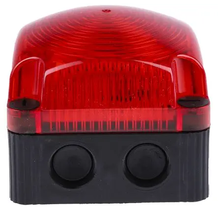 Produktfoto 1 von Werma BWM 853 LED Dauer Signalleuchte 24V dc Rot Wand, Basis x 72 mm IP67, IP66