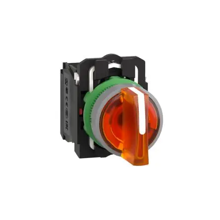 Produktfoto 1 von Schneider Electric Harmony Wahlschalter 3-Stufen IP66, IP67, 1-poliger Umschalter Wurfwinkel 45 °