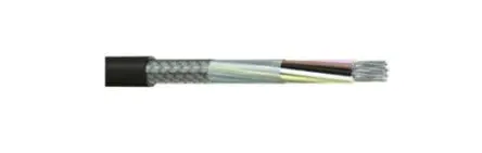 RS PRO DEF STAN Mehrkern-Industriekabel, 20-adrig 0.22mm² Schwarz Geschirmt, 100 m, Polyvinylchlorid
