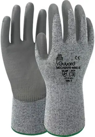 Produktfoto 1 von GUYARD MECASAFE 6550 E Arbeitshandschuhe Größe 11 Fiberglas, HPPE Grau Polyurethan 20