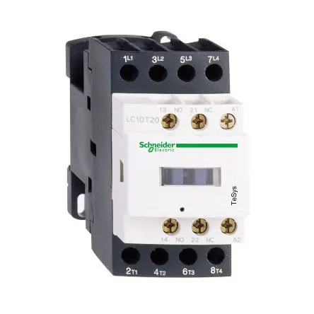 Produktfoto 1 von Schneider Electric TeSyS D Schütz 120V ac-Spule, 4-polig, 600V ac / 25 A 120V ac 4 Schließer 2-Hilfskontakte
