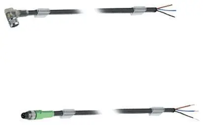 Produktfoto 1 von Phoenix Contact SAC-3P- 5.0-PUR/M 8FR-2L, 3-polig Sensor-Betätigungselementkabel, Rechtwinklig Buchse 3 / Nicht