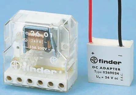 Produktfoto 1 von Finder DC-Adapter zur Verwendung mit Serie 26 26, 5 -Kontakt, Panel, 400V