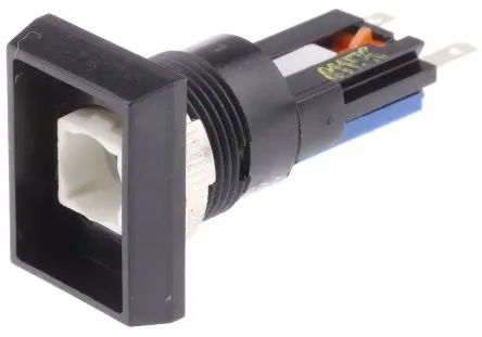 Produktfoto 1 von Saia-Burgess Druckschalter Beleuchtet Tastend Panel Ø 16 mm, 1-poliger Umschalter / 5A 250 V ac, IP67