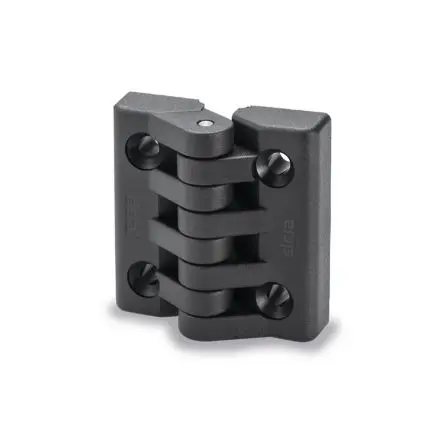 Produktfoto 1 von Elesa Polyamid Scharnier Scharnier Festwert Schraubbefestigung Freischwingend, 19 mm x 48mm x 49.5 mm