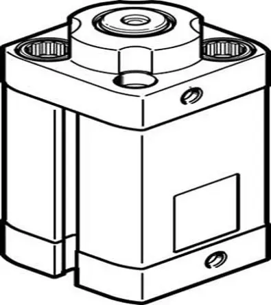 Produktfoto 1 von Festo Serie DFSP-20-15-DF-PA Pneumatikzylinder, Kolben-Ø 20 mm, bis 10 bar