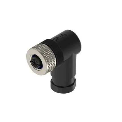 Produktfoto 1 von Hirschmann ELWIKA M12 Rundsteckverbinder Abgewinkelt 5-polig, 50V ac 4A IP67, IP65 Schraubanschlussklemme