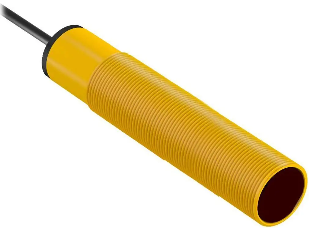 Produktfoto 1 von Banner zylindrisch Optischer Sensor, Diffus, Bereich 100 mm, DO Ausgang, Verkabelt, Dunkelschaltend