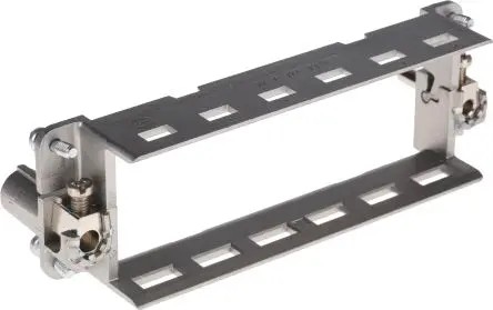Produktfoto 1 von HARTING HAN Modular Metallrahmen für Han-Standardkappen und -gehäuse, M3, Oben, 4-polig, 10 mm², 4 mm², 24B