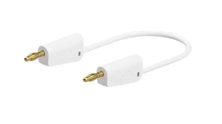 Produktfoto 1 von Staubli Messleitung 32A Stecker / Stecker, Weiß Polyvinylchlorid-isoliert 100 cm, 30V, 60 V