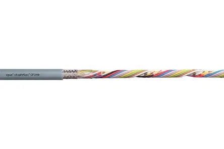 Produktfoto 1 von Igus CF240 Datenkabel 0.14 mm² 100 m Ø 7.5 mm Polyvinylchlorid isoliert Silbergrau