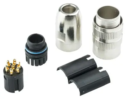 Produktfoto 1 von Lumberg 322 M16 DIN-Buchse Gerade 7-polig, DIN EN 60529, 250V ac 5A IP68 Kabel, Schrauben Buchse