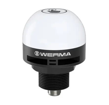 Produktfoto 1 von Werma 240 LED permanent Signalleuchte 24V Eingebaut, Ø 55 mm x 79 mm IP69K, IP65